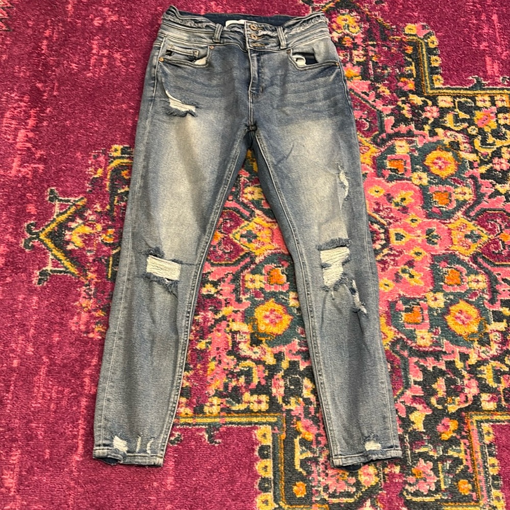 KanCan Skinny Ripped Jeans